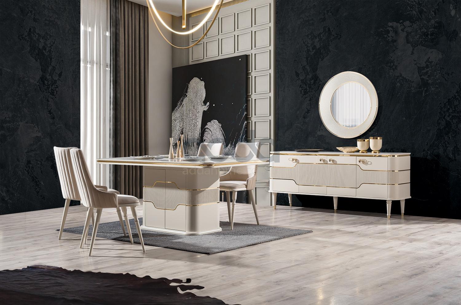 Esila Gold Yemek  Odası Takımı Esila Gold Yemek  Odası Takımı